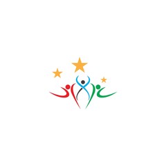 Success people illustration vector template