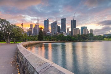 Fototapeta na wymiar Skyline of Sydney with city central business district