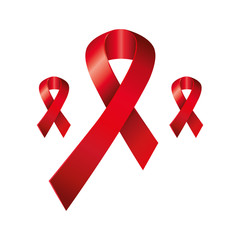 set of aids day awareness ribbons design