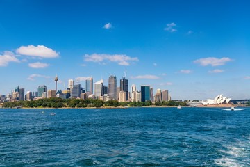 Obraz na płótnie Canvas Skyline of Sydney with city central business district