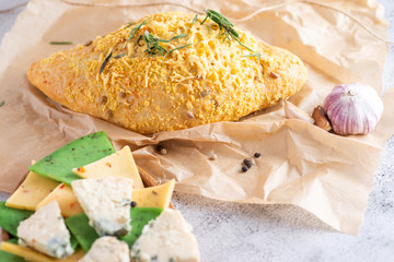 green cheese assorted on a plate