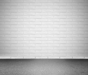 White brick background
