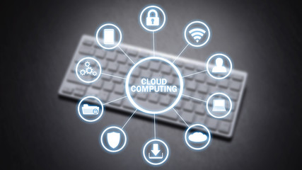 Cloud Computing. Information technology concept