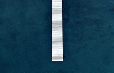 top view of pier marina