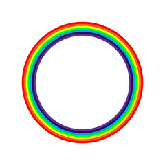 Obraz premium circle-shaped rainbow, Illustrated image
