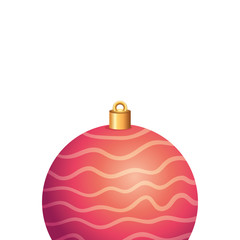 ball christmas decoration isolated icon vector illustration design