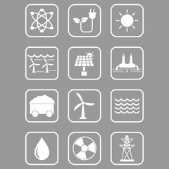Fototapeta premium energy resources icon vector design symbol