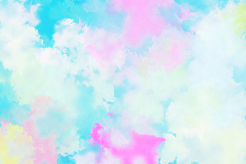 Dreamy abstract watercolor painting background