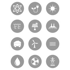 energy resources icon vector design symbol
