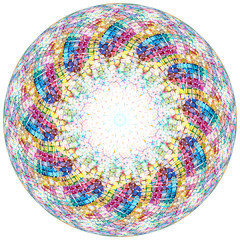 A dreamlike abstract background made up of colorful fragments