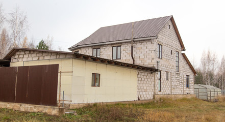 Brick cottage in the village