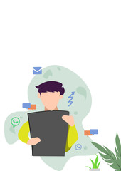 An illustration of business lifestyle