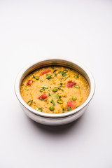 agriculture, asian, background, bowl, breakfast, cereal, closeup, cooked, dal, dieting, digest, digestion, digestive, dry, fenugreek, fiber, flake, flakes, food, golden, grain, healthy, indian, ingrad