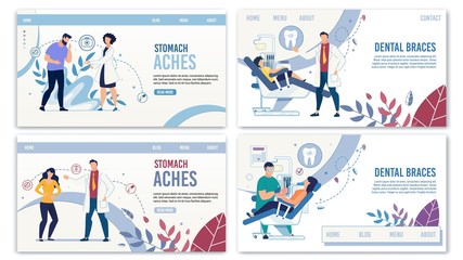 Gastroenterology and Dentistry Landing Page Set