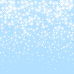 Naklejka na ściany i meble Snowflakes vector. Christmas background. Beauteous winter silver snowflake overlay template.