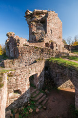 Ruine Hohenburg im Nordelsaß
