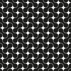 Seamless round geometric zig zag intersect pattern