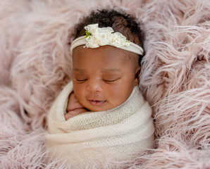 Baby girl with diadem