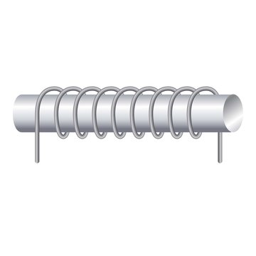 Metal magnetic coil icon. Cartoon of metal magnetic coil vector icon for web design isolated on white background