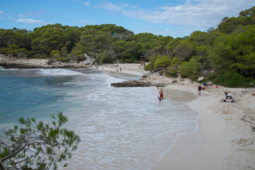 Cala en Turqueta, plage de Minorque, îles Baléares