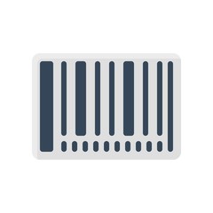 Barcode vector, Black friday related flat icon