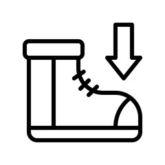 Sneakers vector, Black friday related line icon