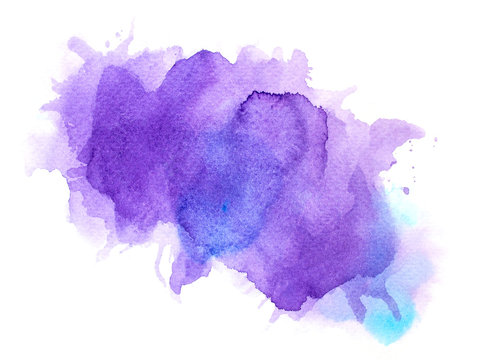 abstract splash purple  watercolor background.