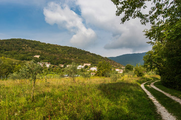 Ancient village of Serravalle. Imprint of Venice. Vittorio Veneto, Italy