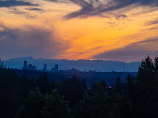 Seattle Skyline Sunset