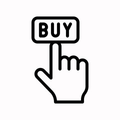 Buy vector, Black friday related line icon