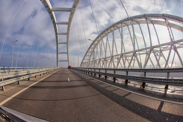 Krymsky - bridge in the early morning