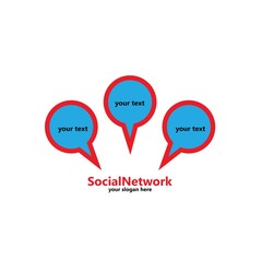 Colorful Speech Bubble Logo Template Vector Illustration Design