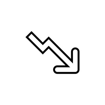 Simple loss line icon.