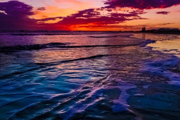 Coucher de soleil &agrave; La Grande Motte