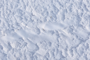 Fototapeta na wymiar Snow texture after the storm