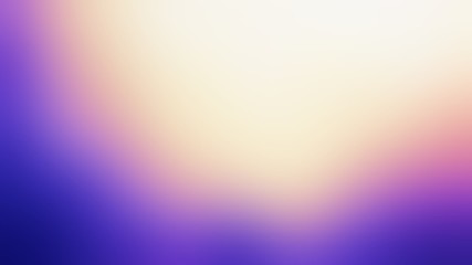 Golden glow on blue blur background. Fantastic banner. Defocused bright colors gradient illustration. Abstract texture. 