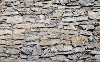 Old-style rough masonry