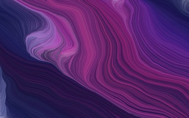 modern curvy waves background design with very dark violet, antique fuchsia and purple color