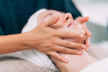 Facial Massage in Beauty Salon