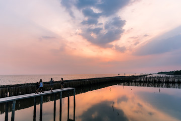 beautiful landscape  sky and clound sunset