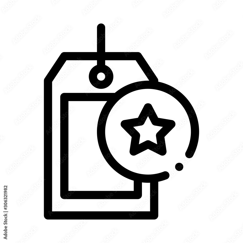 Poster Bonus Label Concept Icon Vector. Outline Bonus Label Concept Sign. Isolated Contour Symbol Illustration