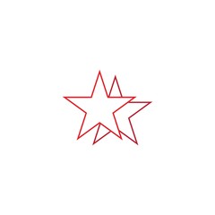 STAR LOGO VECTOR TEMPLATE ICON