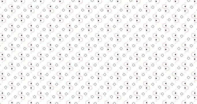 4K motion geomrtic patern background with animated geometric shapes.