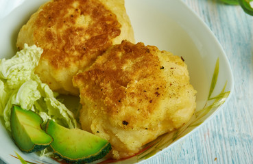 Caribbean Saltfish fritters with mango chutney