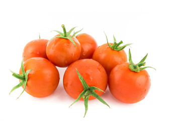 fresh tomato isolated on white background