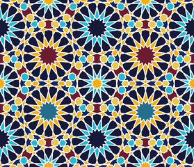 Moroccan tile seamless pattern