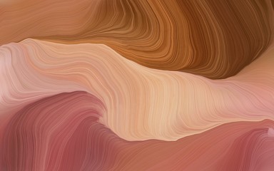 curvy background design with indian red, burly wood and chocolate color