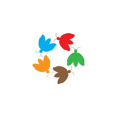 BEE LOGO VECTOR ICON ILLUSTRATION