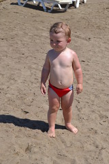 Little boy on the beach