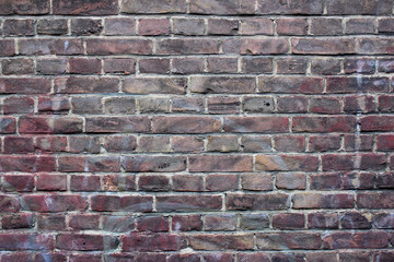 Dirty brown brick wall texture background detailed pattern